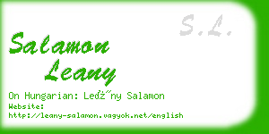 salamon leany business card